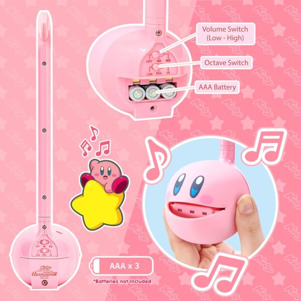 Otamatone Kirby Pink Star Hero Japanese Electronic Musical Instrument Portable Music Synthesizer from Japan by Maywa Denki Studio Award Winning, Educational Fun Gift Game Character Pink Hero - Image 8