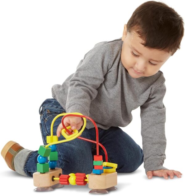 Melissa & Doug First Bead Maze - Wooden Educational Toy for Floor, High Chair, or Table Infant Maze Toy, Bead Toys For Toddlers And Babies - Image 9