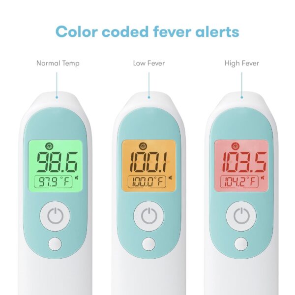 Frida Baby Thermometer, 3-in-1 Infrared Thermometer for Ear, Forehead & Touchless, FSA/ HSA Eligible Fever Thermometer for Baby, Infants ,Toddlers, Kids & Adults - Image 3