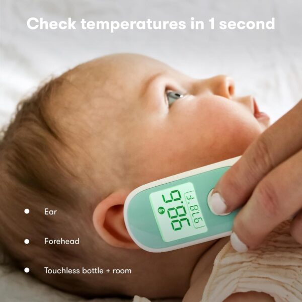 Frida Baby Thermometer, 3-in-1 Infrared Thermometer for Ear, Forehead & Touchless, FSA/ HSA Eligible Fever Thermometer for Baby, Infants ,Toddlers, Kids & Adults - Image 2