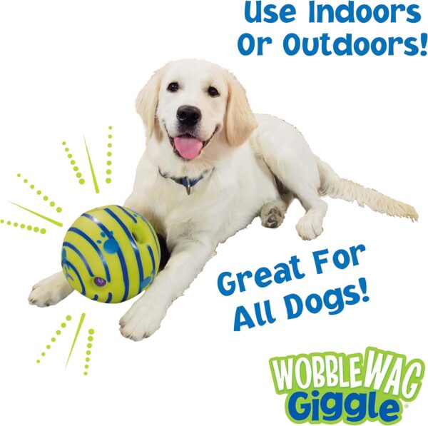 Wobble Wag Giggle Ball, Interactive Dog Toy, Fun Giggle Sounds When Rolled or Shaken, Pets Know Best, As Seen On TV - Image 4