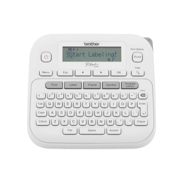 Brother P-Touch PTD220 Home/Office Everyday Label Maker | Prints TZe Label Tapes up to ~1/2 inch White