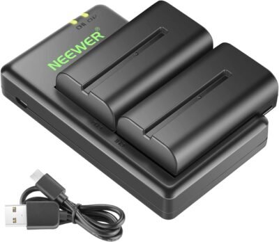 Neewer NP-F550 Battery Charger Set Compatible