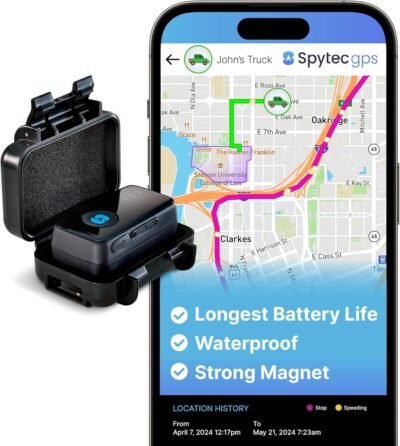 Spytec GPS Mini GPS Smart Tracker for Vehicles, Cars, Trucks, Loved Ones