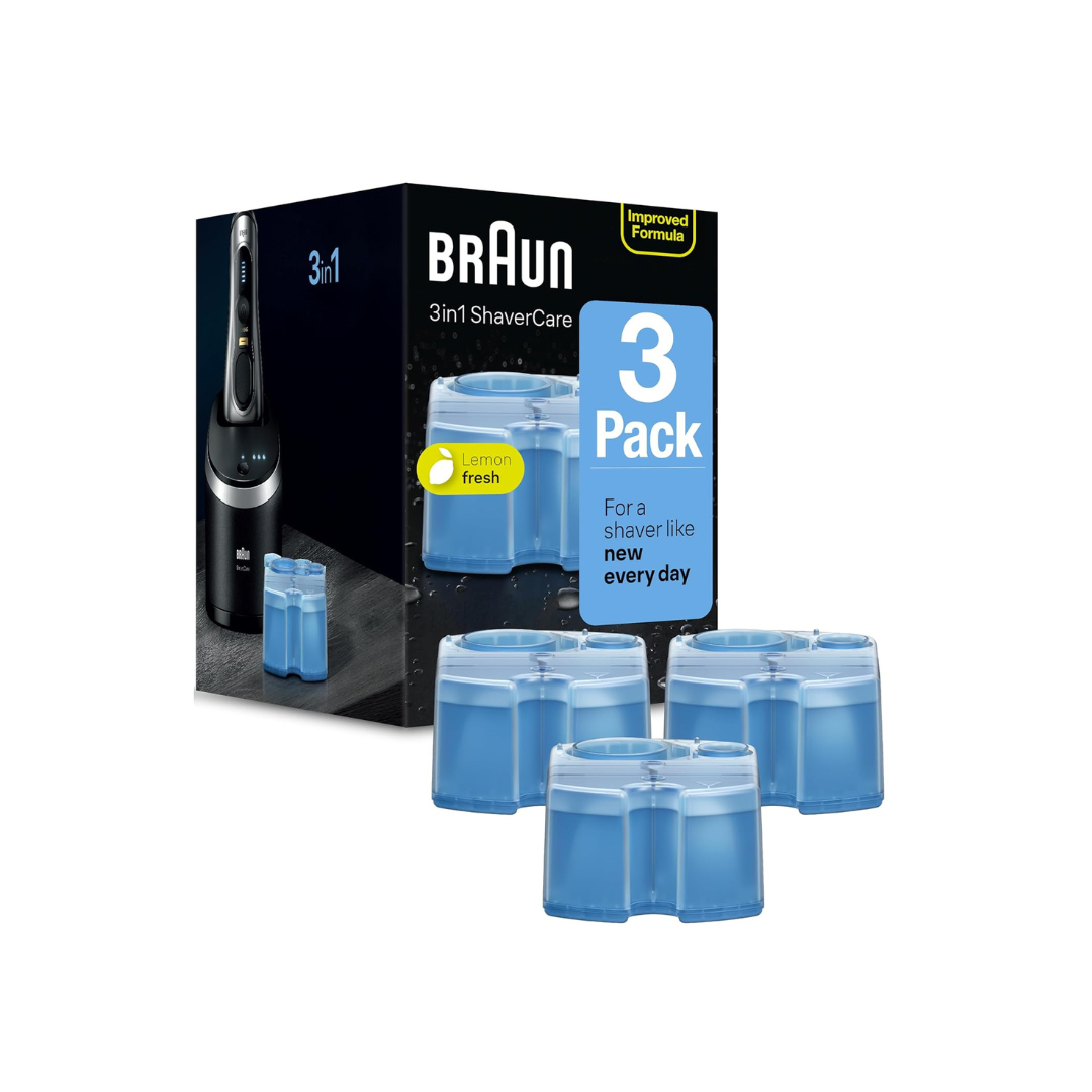 Braun Syncro Shaver System Clean & Renew Refills 3 Refills AD