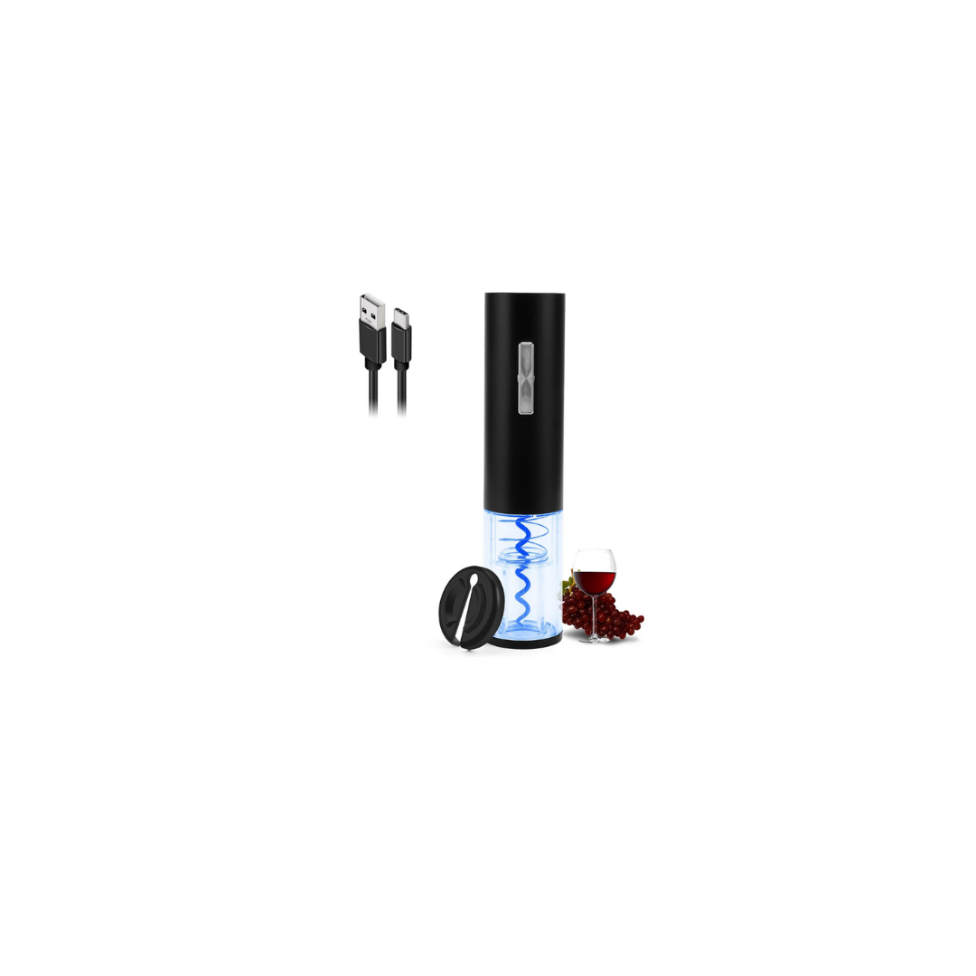 COKUNST Electric Wine Opener, Rechargeable Automatic Wine Corkscrew Bottle Opener With Foil Cutter, Type-C Charging Wine Openers With LED Light For Home Party Restaurant Wedding Gifts