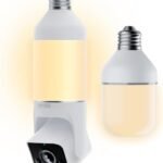Bundle of WYZE Bulb Cam Security Camera and Accessory Bulb, 2K HD Security Cameras Wireless Outdoor Indoor, Dimmable 800 Lumens LED Bulb, Soft White 3000k, E26 Base
