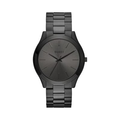 BUREI Men Watches Fashion Analog Stainless Steel Quartz Waterproof Watches,Gift for Men.